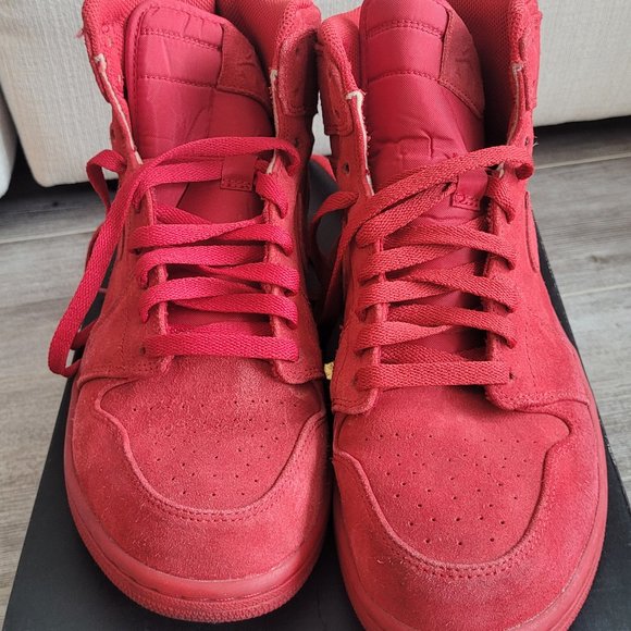 Jordan 1 Red Suede High 10.5 - Picture 3 of 7